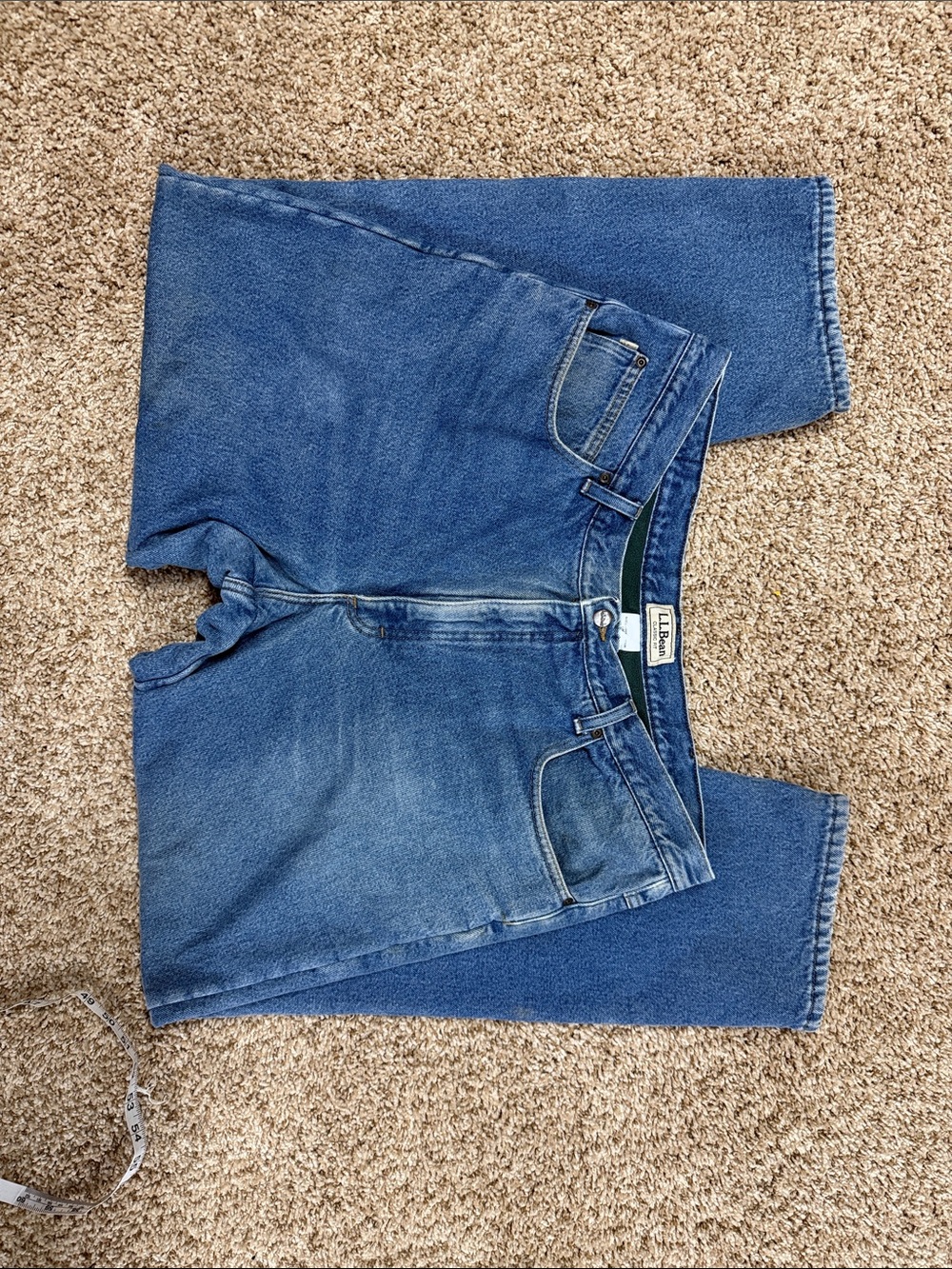 L.L. Bean Men's Blue Relaxed Fit Jeans